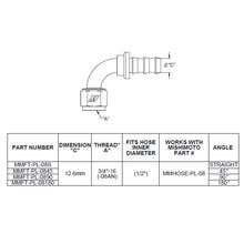 Load image into Gallery viewer, Mishimoto 90 Degree Push Lock Fitting - 8AN - Side View