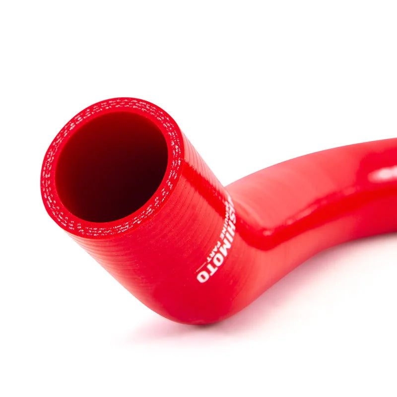 Mishimoto 91-01 Jeep Cherokee 4.0 Silicone Hose Kit Set Red - Back View