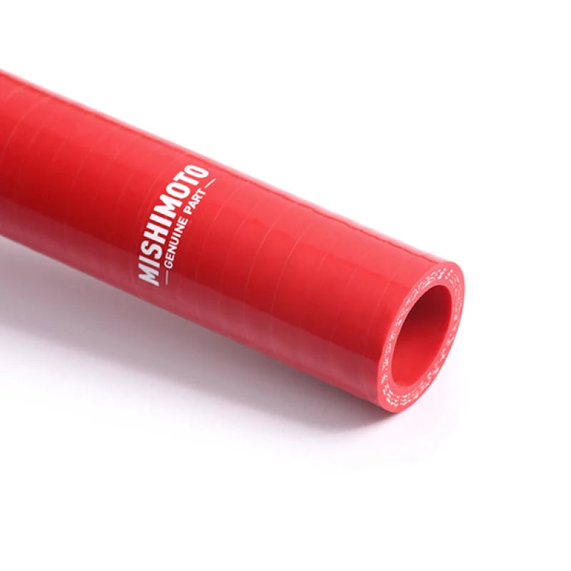 Mishimoto 91-01 Jeep Cherokee XJ 4.0L Silicone Heater Hose Kit - Red - Back View