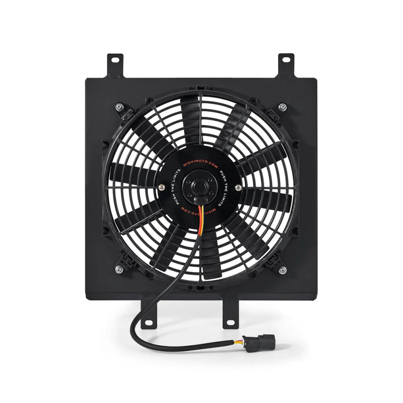 Mishimoto 92-00 Honda Civic Aluminum Fan Shroud Black - Main Product View