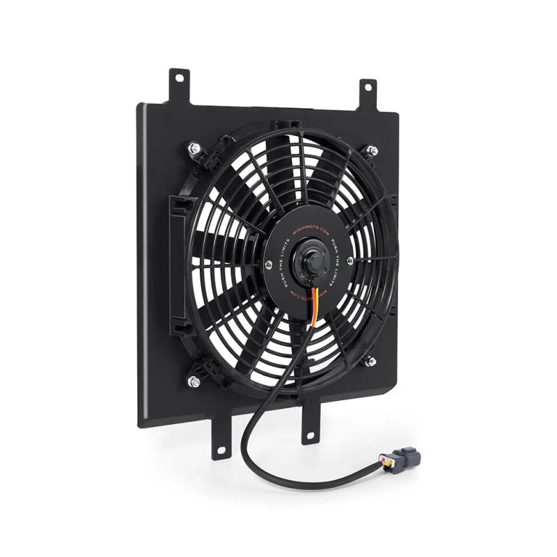 Mishimoto 92-00 Honda Civic Aluminum Fan Shroud Black - Side View