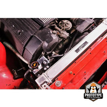 Load image into Gallery viewer, Mishimoto 92-99 BMW 3 Series Aluminum Coolant Expansion Tank - Black - Installation View