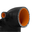Load image into Gallery viewer, Mishimoto 92-99 BMW E36 (325/328/M3) w/ 3.5in HFM Black Silicone Intake Boot - Detail View