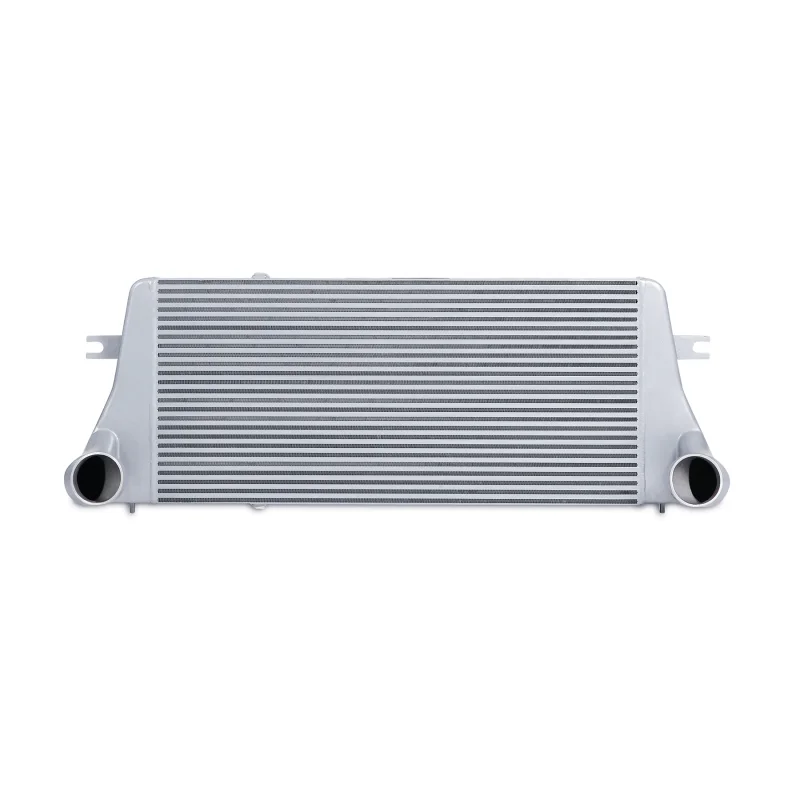 Mishimoto 94-02 Dodge Ram 2500 5.9L Cummins Intercooler Kit w/ Pipes (Silver) - Side View