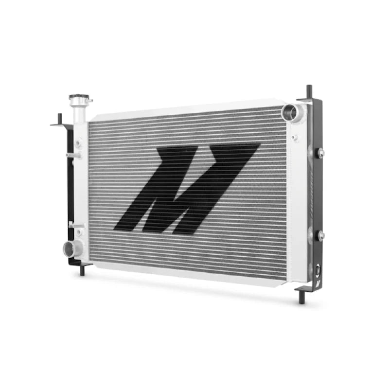 Mishimoto 94-95 Ford Mustang w/ Stabilizer System Automatic Aluminum Radiator - Side View