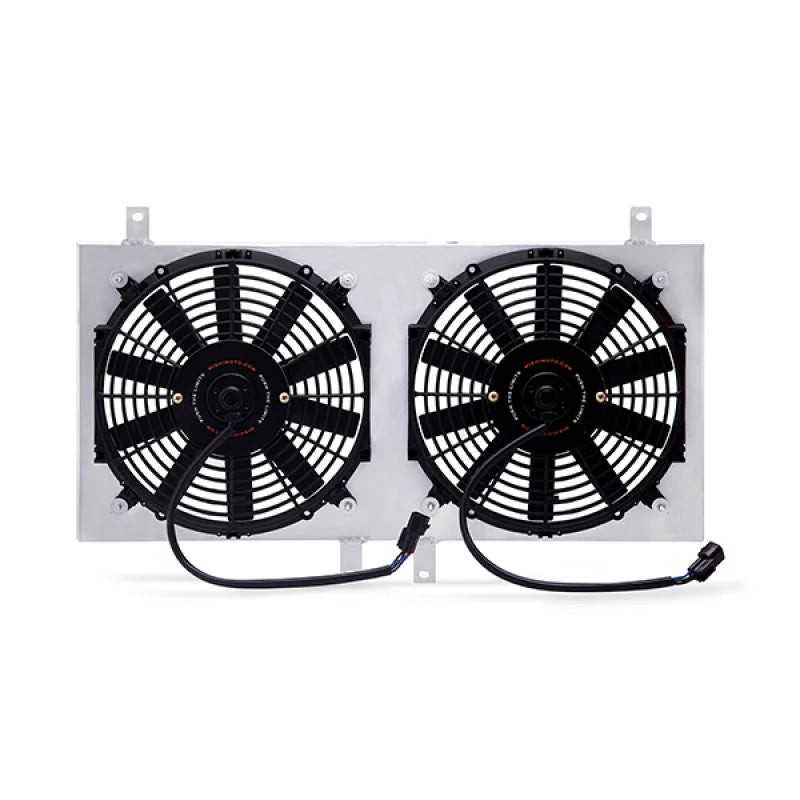 Mishimoto 95-99 Mitsubishi Eclipse Turbo Aluminum Fan Shroud Kit - Installation View