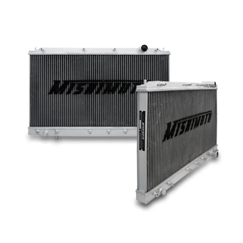 Mishimoto 95-99 Mitsubishi Eclipse Turbo Manual X-LINE (Thicker Core) Aluminum Radiator - Side View