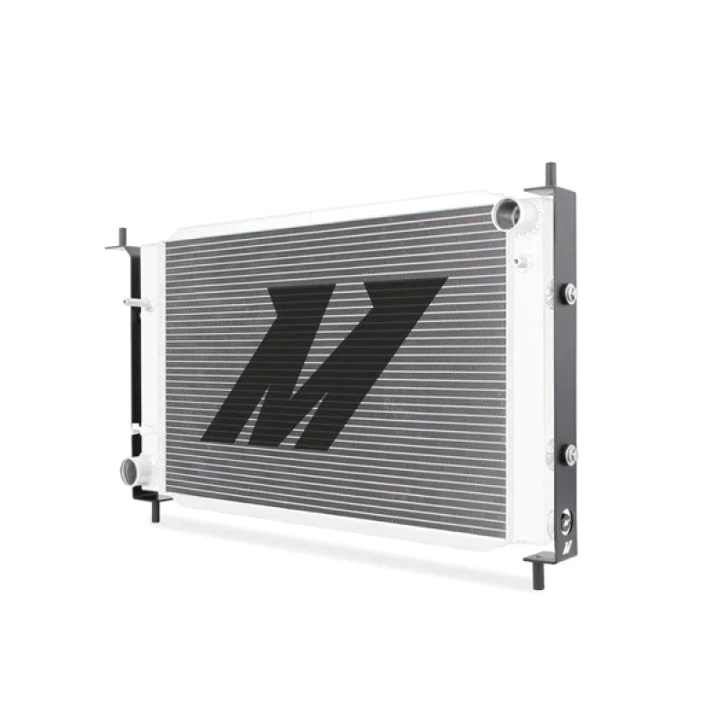Mishimoto 96 Ford Mustang w/ Stabilizer System Manual Aluminum Radiator - Side View