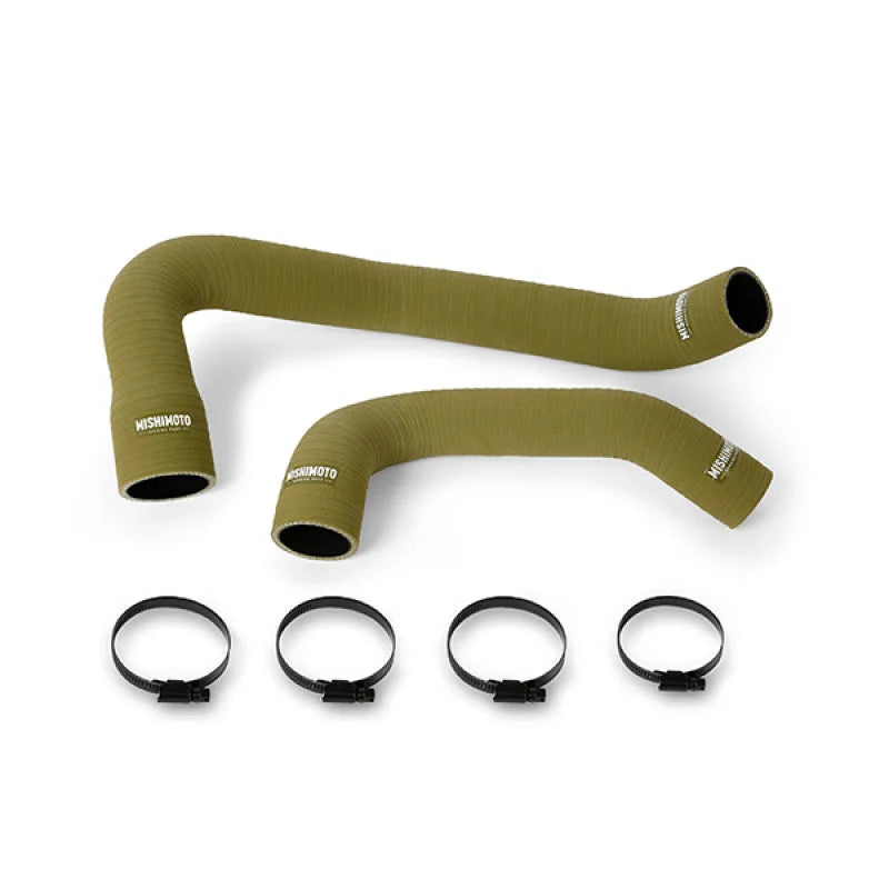 Mishimoto 97-06 Jeep Wrangler 6cyl Silicone Hose Kit Olive Drab - Main Product View