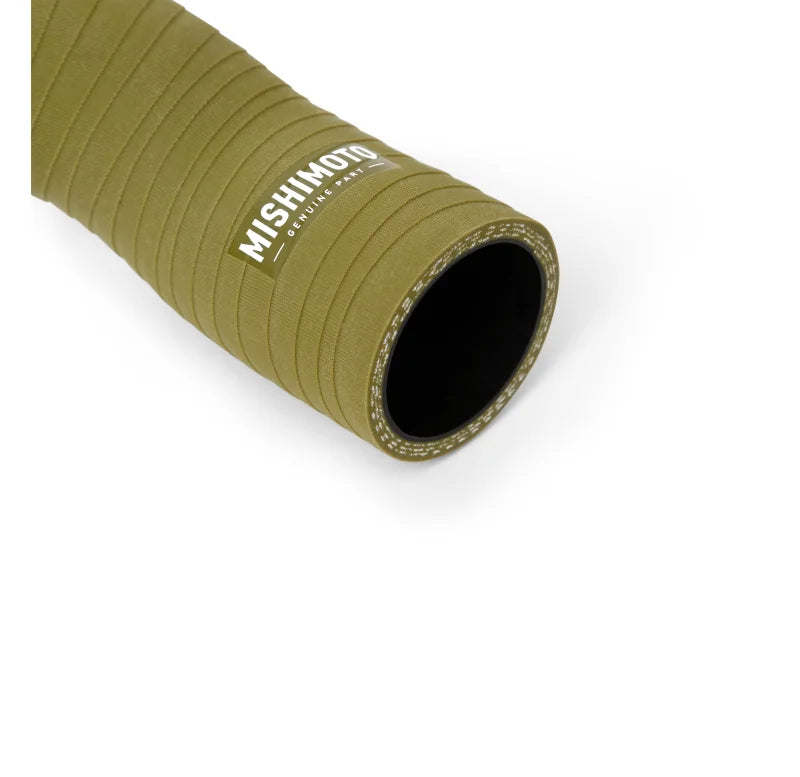 Mishimoto 97-06 Jeep Wrangler 6cyl Silicone Hose Kit Olive Drab - Back View