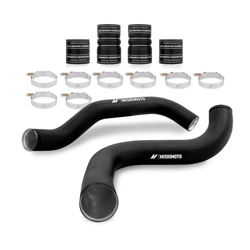 Mishimoto 99-03 Ford 7.3L Powerstroke PSD Intercooler Pipe/Boot Kit - Wrinkle Black - Main Product View
