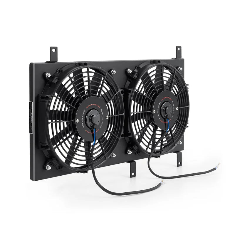 Mishimoto 99-05 Mazda Miata Aluminum Fan Shroud Black - Side View