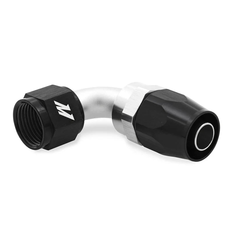 Mishimoto Aluminum -10AN 90 Degree Fitting - Black - Side View