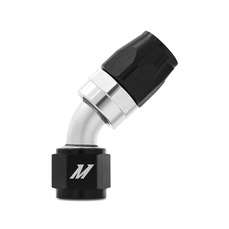 Mishimoto Aluminum -12AN 45 Degree Fitting - Black - Main Product View