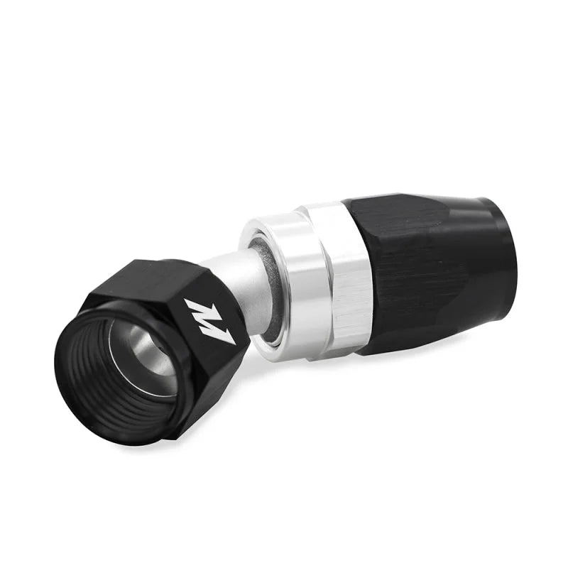 Mishimoto Aluminum -12AN 45 Degree Fitting - Black - Side View