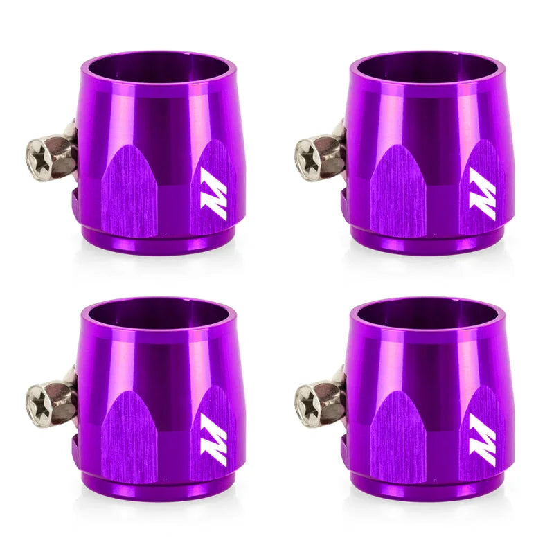Mishimoto Aluminum -12AN Hex Finishers - Purple - Main Product View