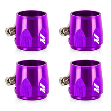 Load image into Gallery viewer, Mishimoto Aluminum -12AN Hex Finishers - Purple - Main Product View