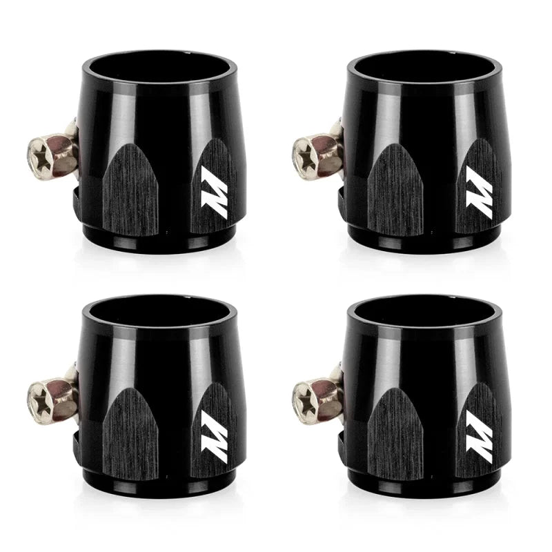 Mishimoto Aluminum -8AN Hex Finishers - Black - Main Product View
