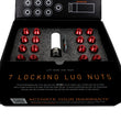 Load image into Gallery viewer, Mishimoto Aluminum Locking Lug Nuts 1/2 X 20 23pc Set Blue - Installation View