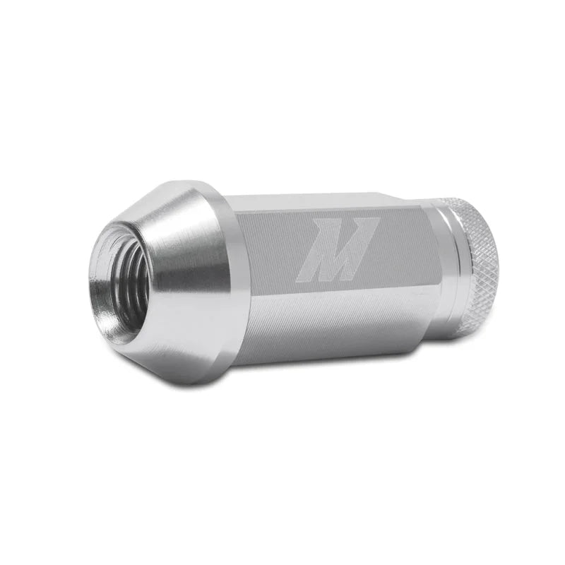 Mishimoto Aluminum Locking Lug Nuts 1/2 X 20 23pc Set Silver - Back View