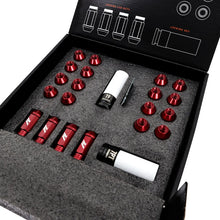 Load image into Gallery viewer, Mishimoto Aluminum Locking Lug Nuts M12x1.5 20pc Set Blue - Side View