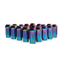 Load image into Gallery viewer, Mishimoto Aluminum Locking Lug Nuts M12x1.5 20pc Set Neo Chrome - Installation View