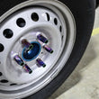 Load image into Gallery viewer, Mishimoto Aluminum Locking Lug Nuts M12x1.5 27pc Set Neo Chrome - Side View