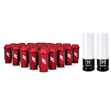 Load image into Gallery viewer, Mishimoto Aluminum Locking Lug Nuts M12x1.5 27pc Set Red - Main Product View