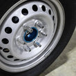 Load image into Gallery viewer, Mishimoto Aluminum Locking Lug Nuts M12x1.5 27pc Set Silver - Back View