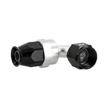 Load image into Gallery viewer, Mishimoto Aluminum PTFE -4AN 90 Degree Fitting Black - Side View