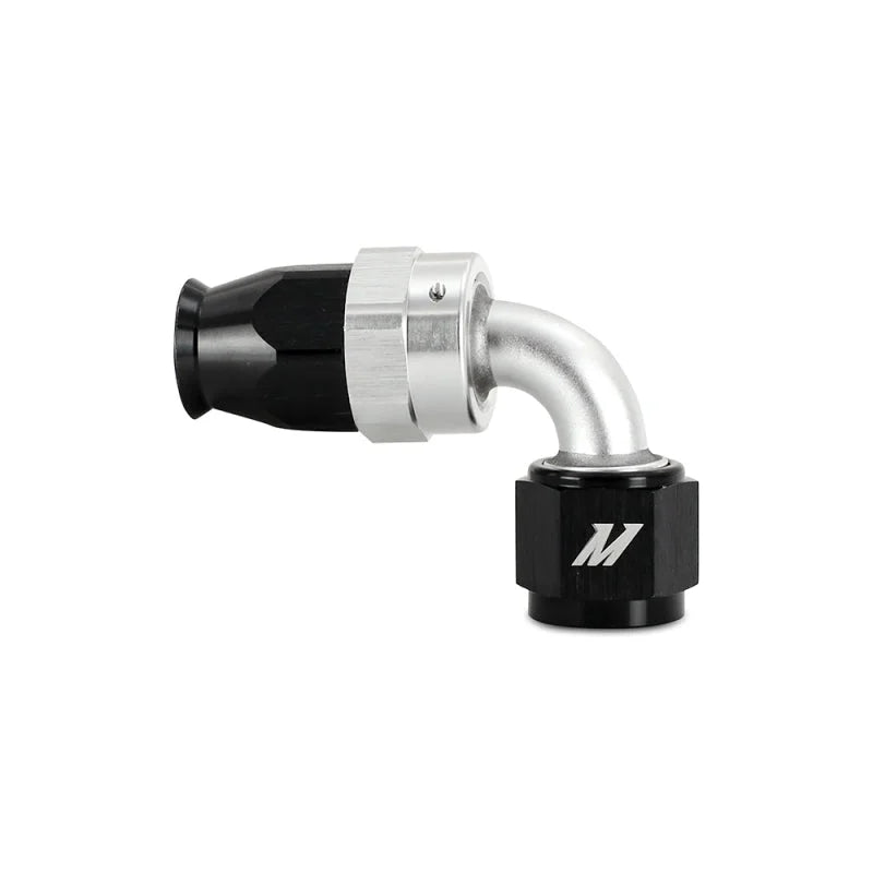 Mishimoto Aluminum PTFE -6AN 90 Degree Fitting Black - Main Product View