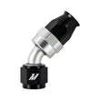 Load image into Gallery viewer, Mishimoto Aluminum PTFE -8AN 45 Degree Fitting Black - Main Product View