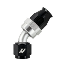 Load image into Gallery viewer, Mishimoto Aluminum PTFE -8AN 45 Degree Fitting Black - Main Product View