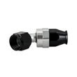 Load image into Gallery viewer, Mishimoto Aluminum PTFE -8AN 45 Degree Fitting Black - Side View