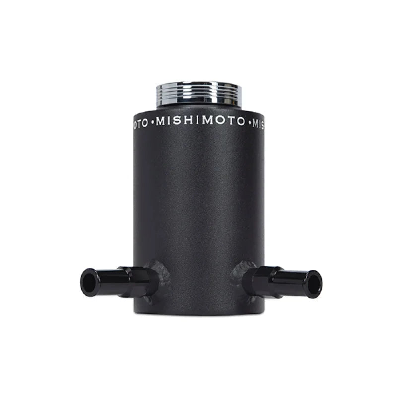 Mishimoto Aluminum Power Steering Reservoir Tank - Wrinkle Black - Back View