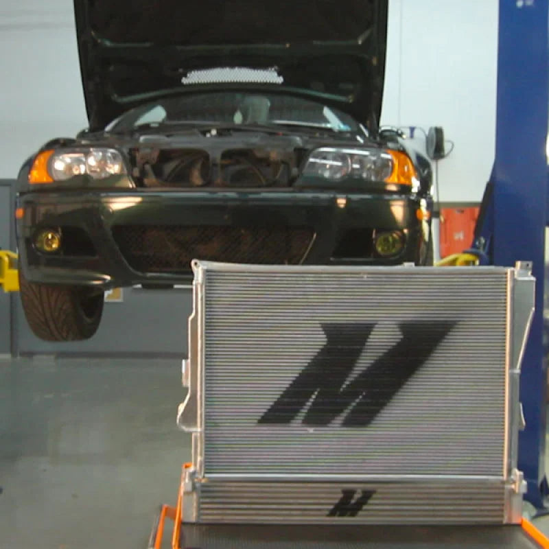 Mishimoto BMW E46 M3 Oil Cooler Kit - Side View
