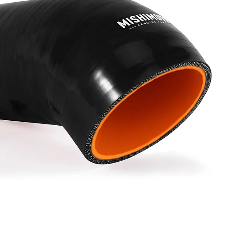 Mishimoto BMW E90/E92 w/ N52 Engine Black Silicone Intake Boot - Installation View