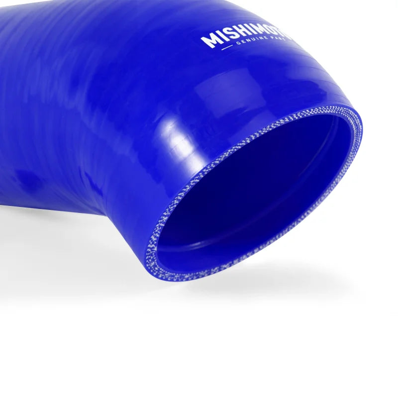 Mishimoto BMW E90/E92 w/ N52 Engine Blue Silicone Intake Boot - Back View