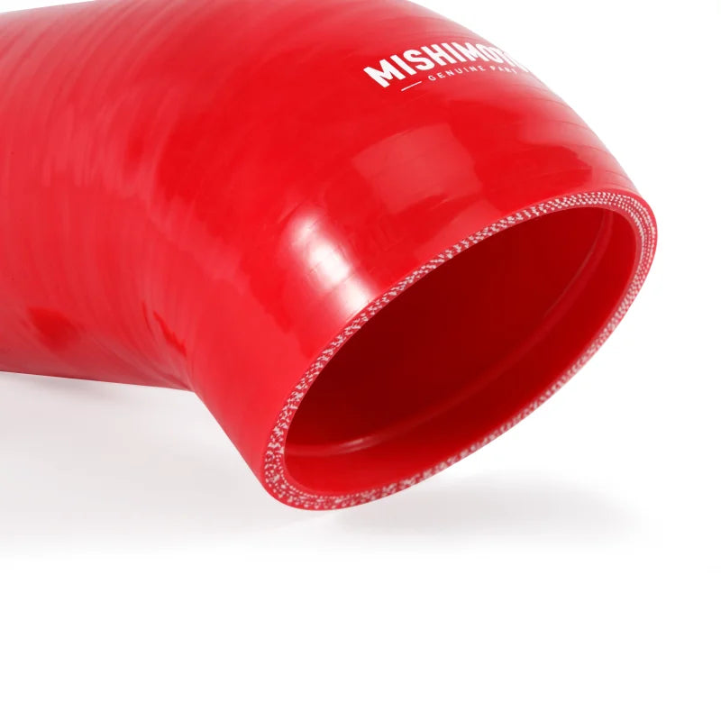 Mishimoto BMW E90/E92 w/ N52 Engine Red Silicone Intake Boot - Installation View