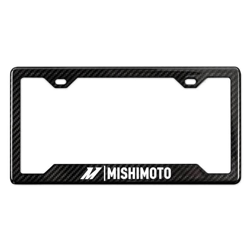 Mishimoto Carbon Fiber License Plate Frame - Gloss - Main Product View