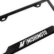 Load image into Gallery viewer, Mishimoto Carbon Fiber License Plate Frame - Gloss - Side View