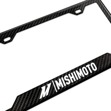 Load image into Gallery viewer, Mishimoto Carbon Fiber License Plate Frame - Gloss - Side View
