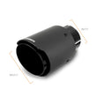 Load image into Gallery viewer, Mishimoto Carbon Fiber Muffler Tip 3in Inlet 4in Outlet Black - Back View
