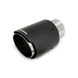 Load image into Gallery viewer, Mishimoto Carbon Fiber Muffler Tip 3in Inlet 4in Outlet Polished - Main Product View