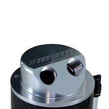 Load image into Gallery viewer, Mishimoto Carbon Fiber Oil Catch Can 10mm Fittings - Side View