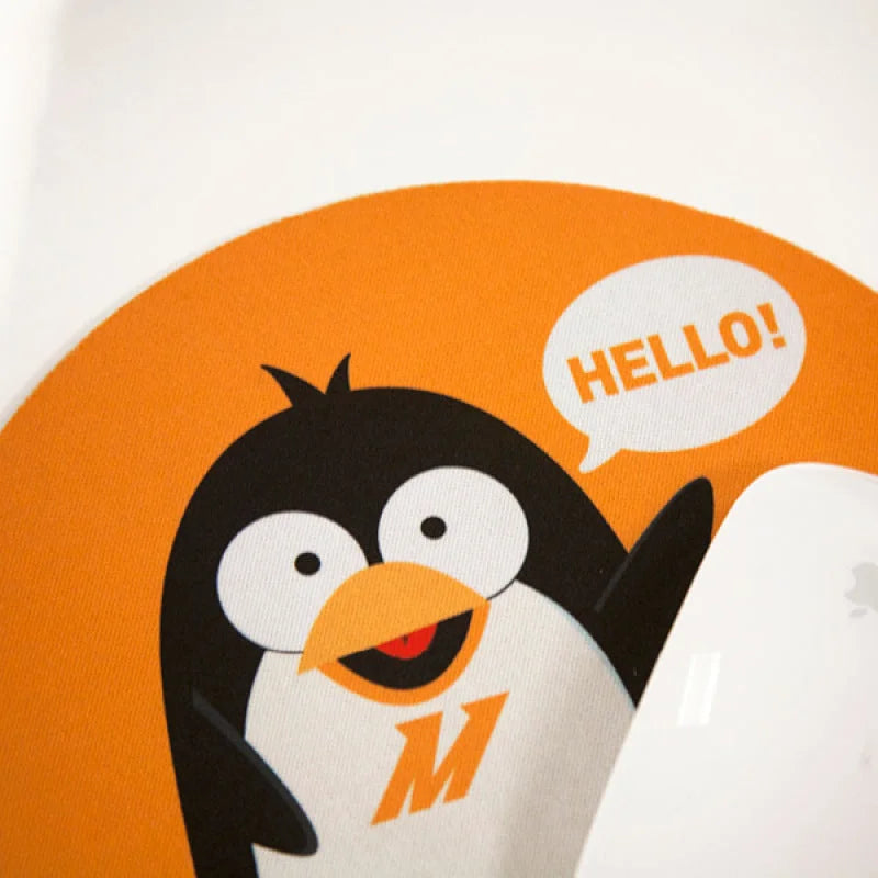 Mishimoto Chilly The Penguin Mouse Pad - Side View