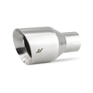 Mishimoto Clamp-on Double Wall Exhaust Tip 2.5 Inlet Slash Cut - polished - Main Product View