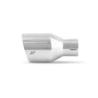 Load image into Gallery viewer, Mishimoto Clamp-on Double Wall Exhaust Tip 2.5 Inlet Slash Cut - polished - Detail View
