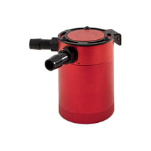 Load image into Gallery viewer, Mishimoto Compact Baffled Oil Catch Can - 2-Port - Red - Main Product View