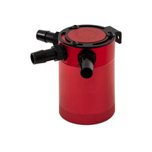 Load image into Gallery viewer, Mishimoto Compact Baffled Oil Catch Can 3-Port - Red - Main Product View